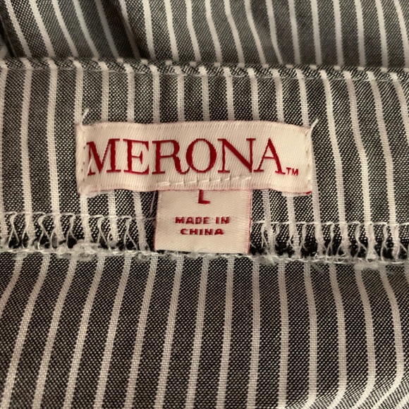 Adorable off the shoulder seersucker top - Picture 7 of 8